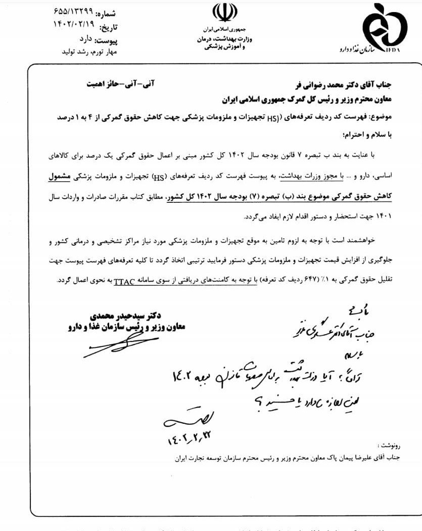 گمرک جمهوری اسلامی ایران ,