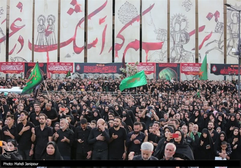 سنگ تمام مردم اصفهان در روز " یوم الحسین"+ تصاویر