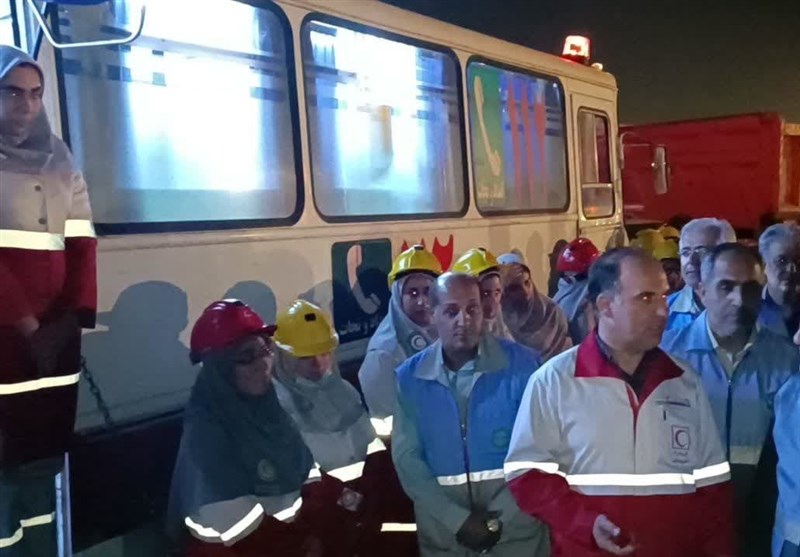 مانور شبیهسازی زلزله ساعت صفر در شهرستان ری برگزار شد + تصاویر