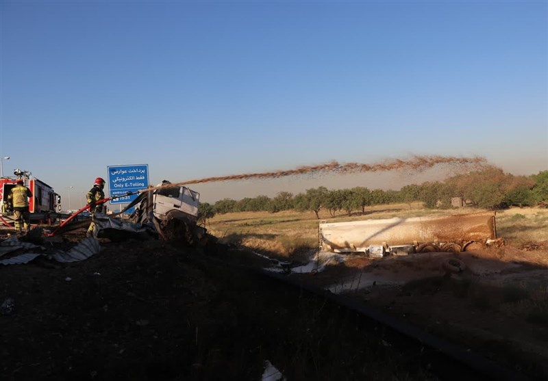 تصادف , آتشنشانی , استانداری قزوین ,