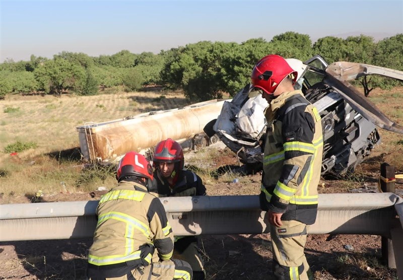 تصادف , آتشنشانی , استانداری قزوین ,