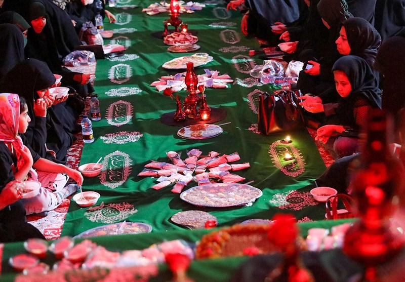 عزاداری دختران مشهدی پای سفره حضرت رقیه(س)+تصاویر