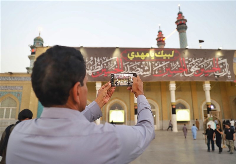 میزبانی از زائران اربعین در چایخانه حرم حضرت معصومه (س) + تصاویر