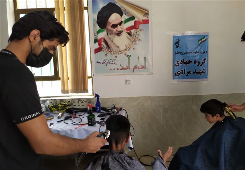 "قیچی مهربانی" بر سرکودکان روستای گرازی خواف + فیلم و عکس