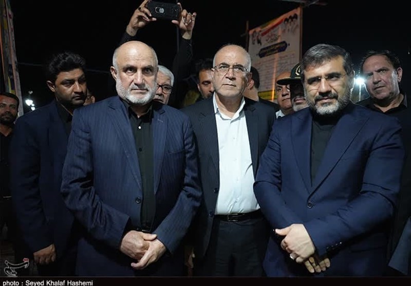 افتتاح پارک یک هکتاری شهید رئیسعلی دلواری با حضور وزیر ارشاد + تصویر