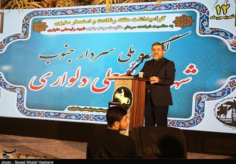 افتتاح پارک یک هکتاری شهید رئیسعلی دلواری با حضور وزیر ارشاد + تصویر