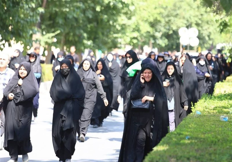 پیادهروی جاماندگان اربعین در چهارمحال و بختیاری / دلدادگی عشاق سیدالشهدا(ع) در روز اربعین + تصاویر