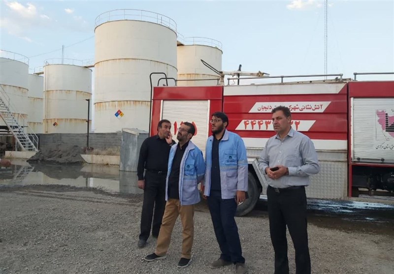 آتشسوزی مخازن پالایش میعانات نفتی در آشتیان/ کنترل حریق بعد از ۵ ساعت تلاش ۱۲ تیم آتشنشانی + فیلم