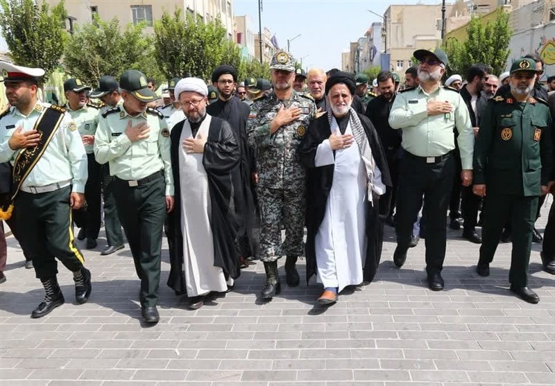 دسته عزاداری و اجتماع عظیم نیروهای مسلح استان قم برگزار شد + تصاویر