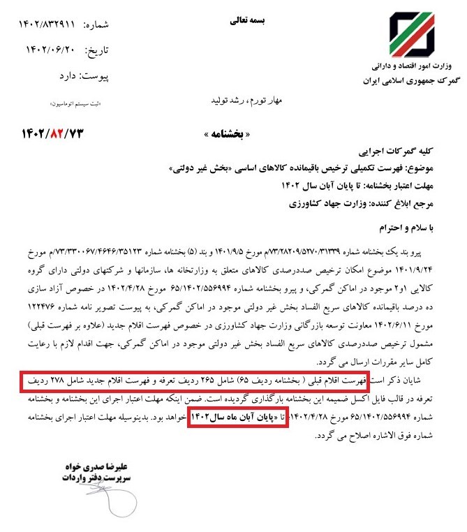 مهلت ۲ ماهه گمرک به واردکنندگان برای ترخیص ۱۰۰ درصدی کالاهای اساسی