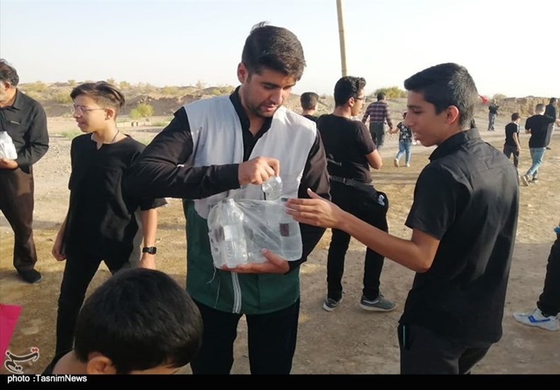 پیادهروی ۶ کیلومتری عزاداران ثامنالائمه به سمت آستان آقا علیعباس+ فیلم و تصاویر