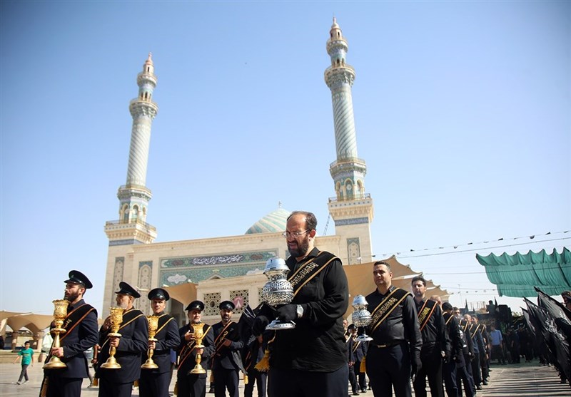 حال و هوای حرم مطهر حضرت معصومه (س) در سالروز شهادت برادر/ قم غرق در عزا و ماتم شد