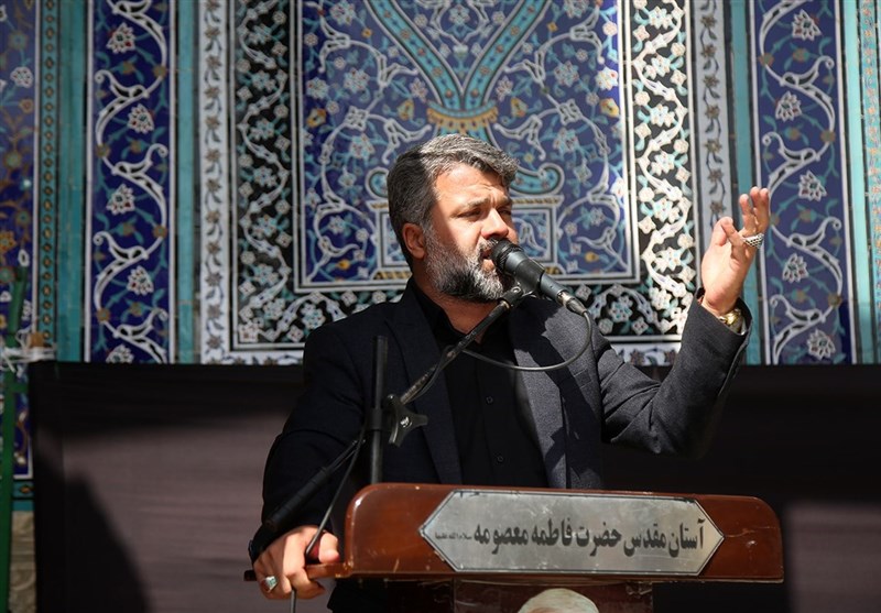 حال و هوای حرم مطهر حضرت معصومه (س) در سالروز شهادت برادر/ قم غرق در عزا و ماتم شد