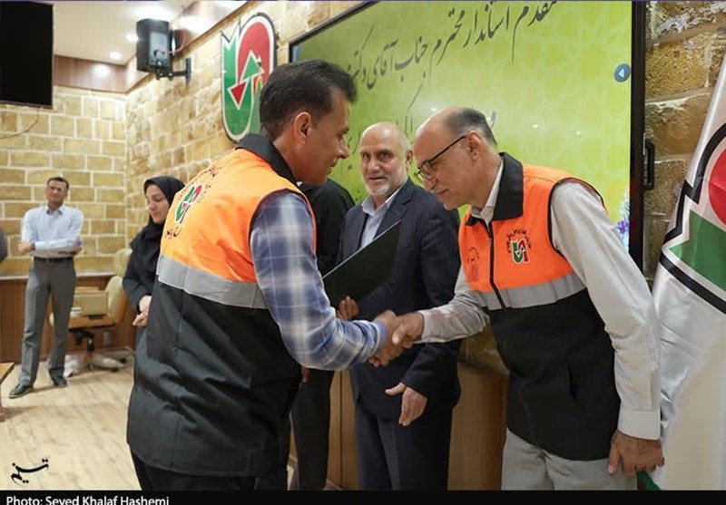 تجلیل از خادمان زائران اربعین حسینی راهداری و حملونقل جادهای استان بوشهر + تصویر