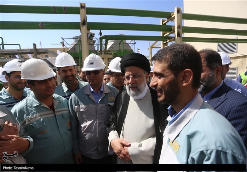 افتتاح نیروگاه ترکیبی فولاد مبارکه با حضور رئیس جمهور/ تزریق روزانه ۲۰ درصد برق به شبکه سراسری + تصاویر
