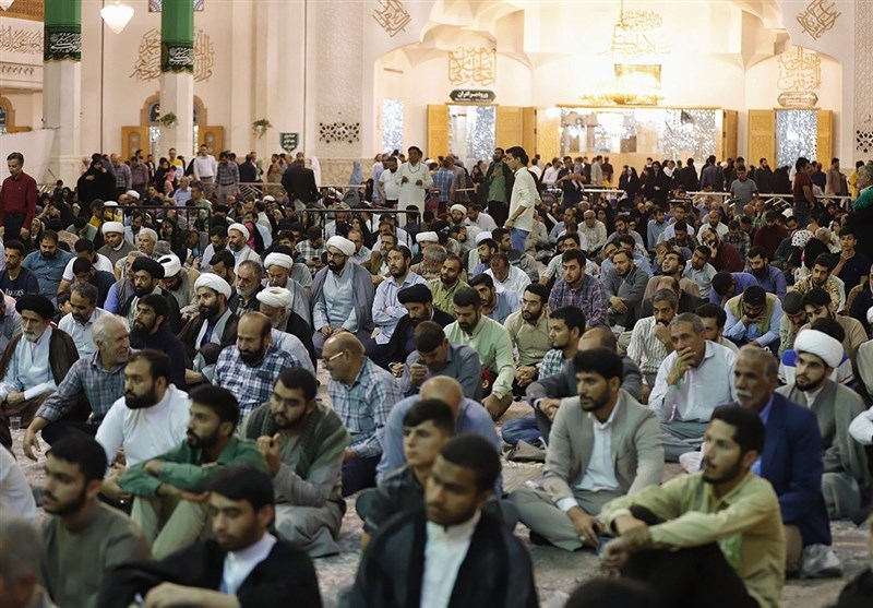 حال و هوای حرم حضرت معصومه (س) در سالروز میلاد پیامبر(ص) و امام صادق (ع)