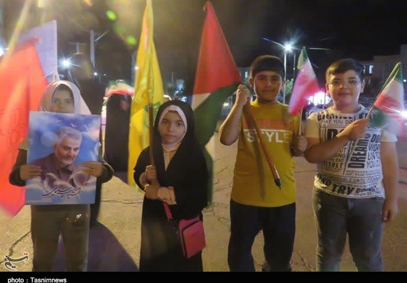 جشن و شادی مردم استان مرکزی در حمایت از عملیات طوفان الاقصی + فیلم و عکس