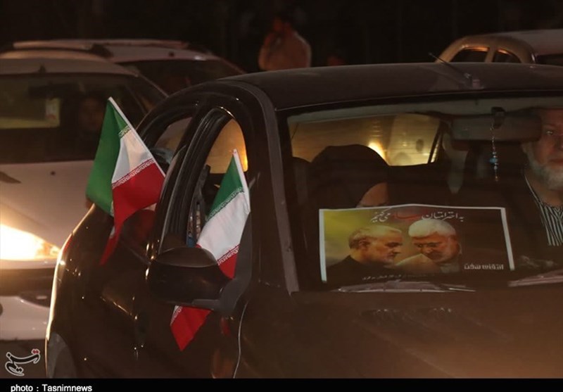 جشن و شادی مردم استان مرکزی در حمایت از عملیات طوفان الاقصی + فیلم و عکس