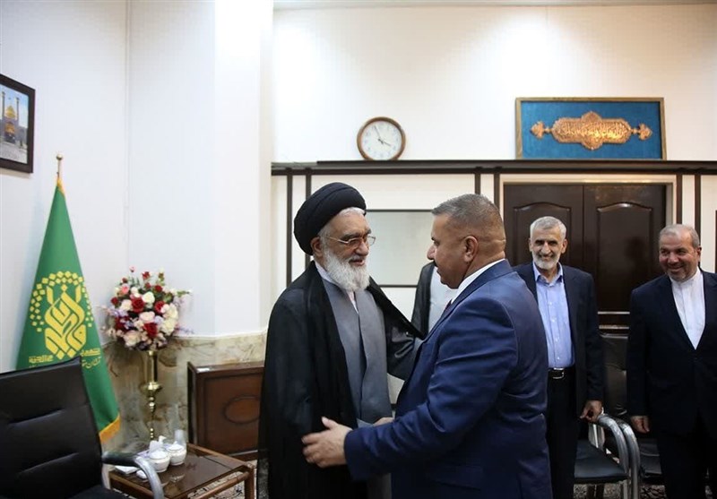 سفر وزیر کشور عراق به قم/ الشمری به حرم حضرت معصومه(س) مشرف شد + تصاویر