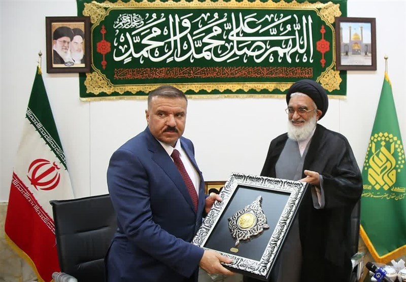 سفر وزیر کشور عراق به قم/ الشمری به حرم حضرت معصومه(س) مشرف شد + تصاویر