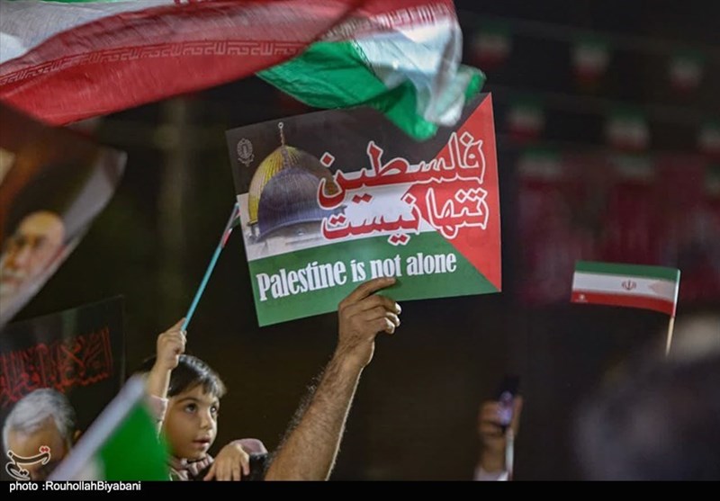 حمایت مردم کاشان از عملیات "طوفانالاقصی" + فیلم و تصاویر