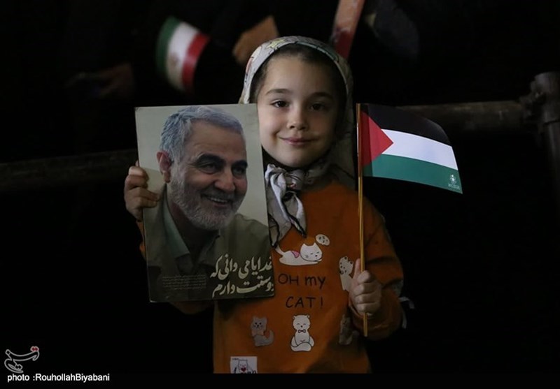 حمایت مردم کاشان از عملیات "طوفانالاقصی" + فیلم و تصاویر