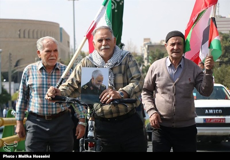 خروش سرزمین آفتاب در دفاع از مردم مظلوم فلسطین + فیلم و عکس