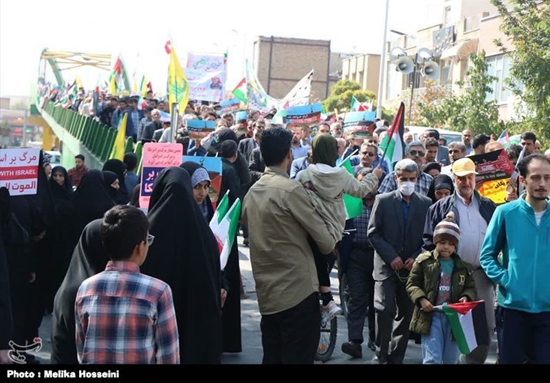 خروش سرزمین آفتاب در دفاع از مردم مظلوم فلسطین + فیلم و عکس