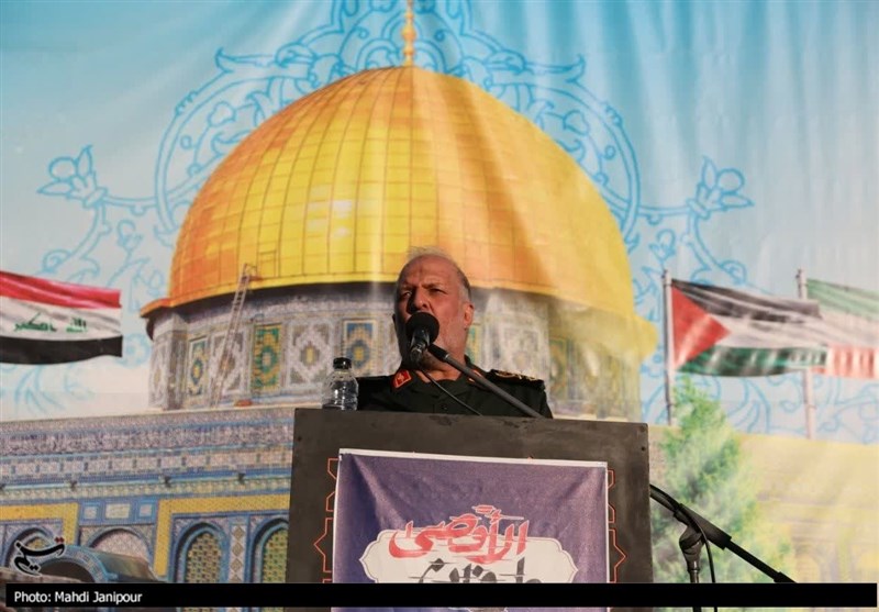 کفنپوشان اصفهانی در حمایت از فلسطینیها به خیابان آمدند/ محکومیت جنایات اسرائیلیها + فیلم و تصاویر