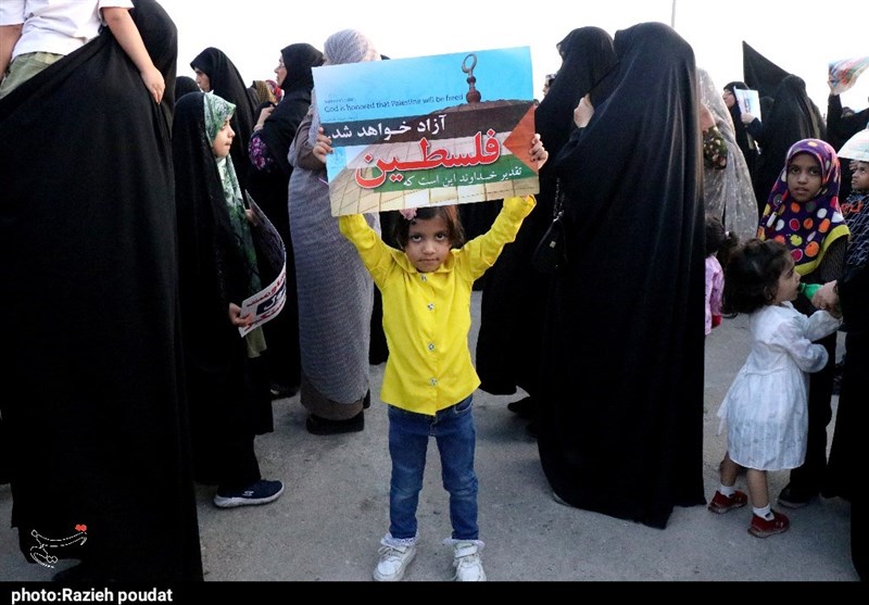 طنین مرگ بر اسرائیل از کرانههای نیلگون خلیج فارس/ اعلام نفرت هرمزگانیها از جنایات اسرائیل + فیلم و تصاویر