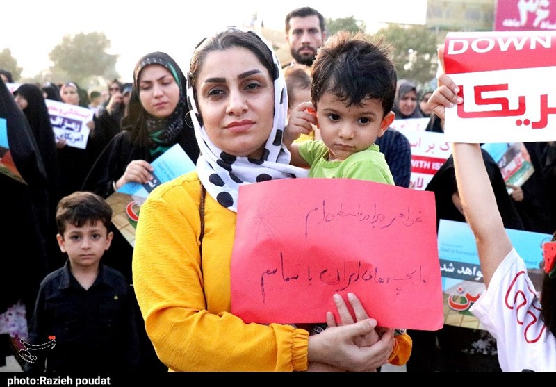 طنین مرگ بر اسرائیل از کرانههای نیلگون خلیج فارس/ اعلام نفرت هرمزگانیها از جنایات اسرائیل + فیلم و تصاویر
