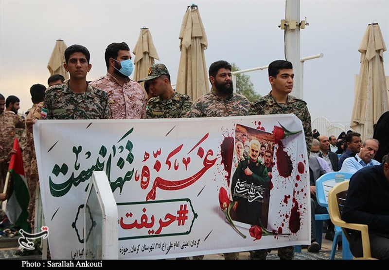 استان کرمان , کشور فلسطین , رژیم صهیونیستی (اسرائیل) , شهید , شهید سپهبد قاسم سلیمانی ,