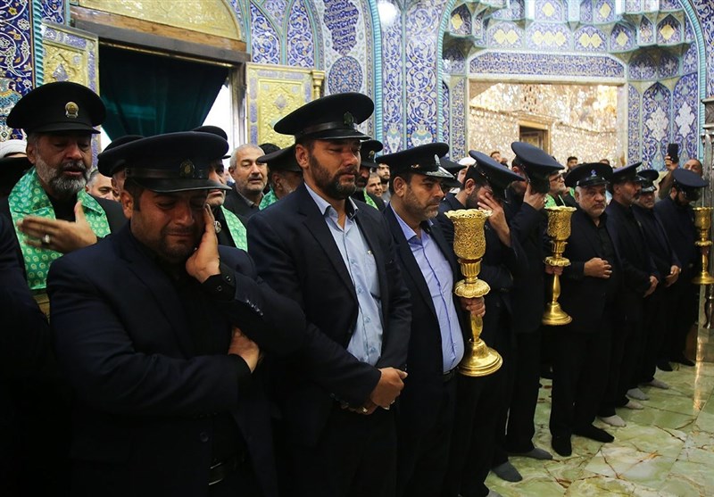 آیین سیاه پوشان حرم مطهر حضرت معصومه (س)
