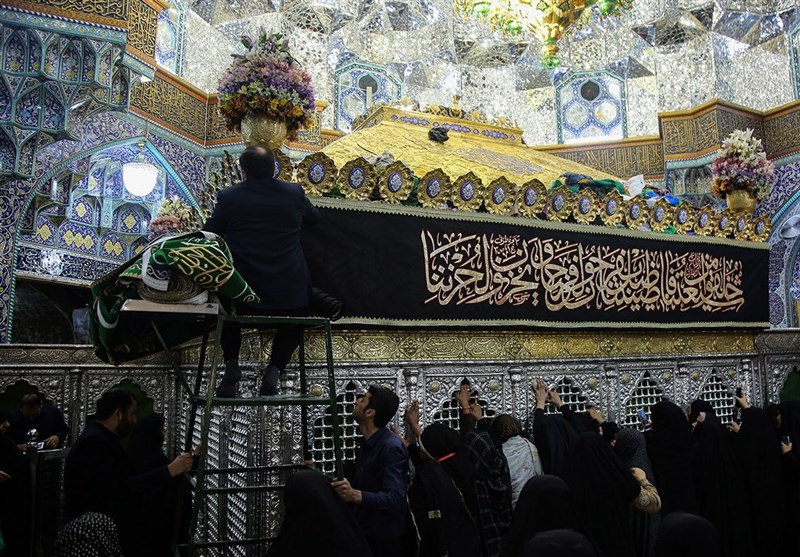 آیین سیاه پوشان حرم مطهر حضرت معصومه (س)