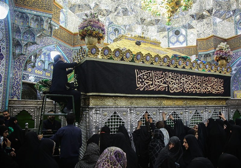 آیین سیاه پوشان حرم مطهر حضرت معصومه (س)