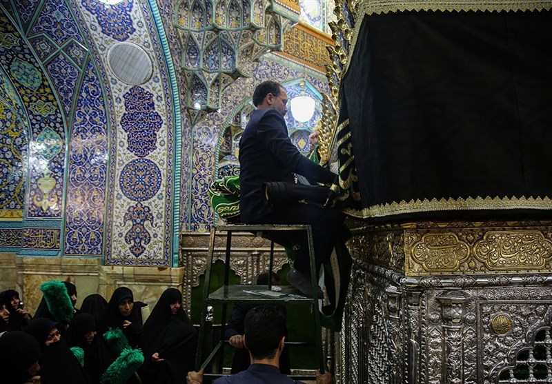 آیین سیاه پوشان حرم مطهر حضرت معصومه (س)