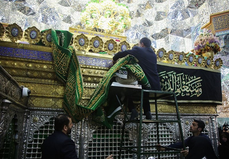 آیین سیاه پوشان حرم مطهر حضرت معصومه (س)