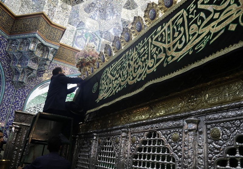 آیین سیاه پوشان حرم مطهر حضرت معصومه (س)