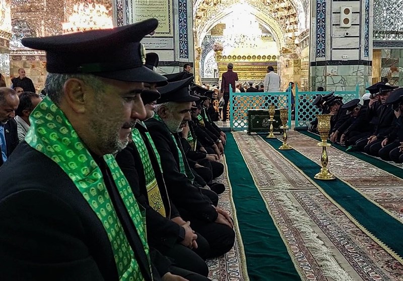 آیین سیاه پوشان حرم مطهر حضرت معصومه (س)