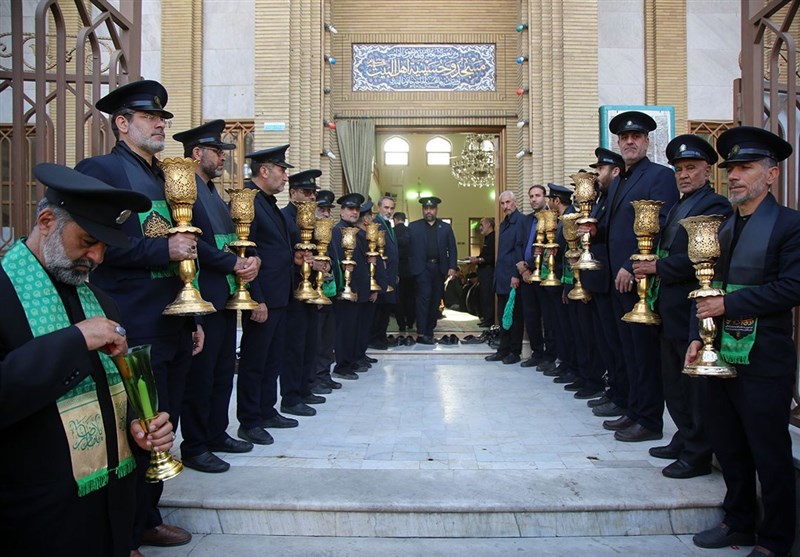 دسته عزاداری خادمان حضرت معصومه(س) + تصاویر