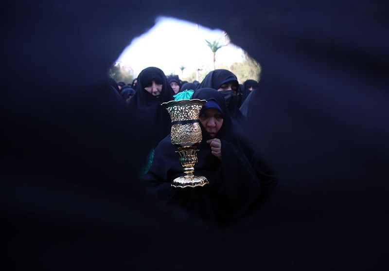 دسته عزاداری خادمان حضرت معصومه(س) + تصاویر