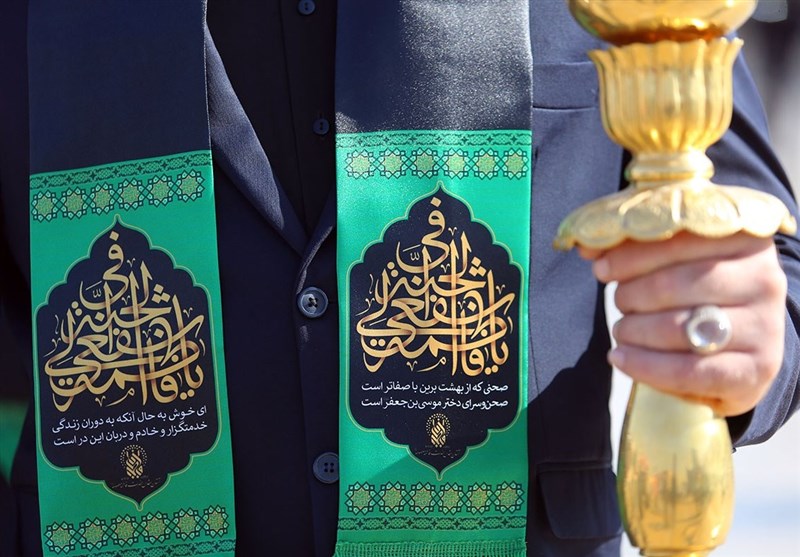 دسته عزاداری خادمان حضرت معصومه(س) + تصاویر