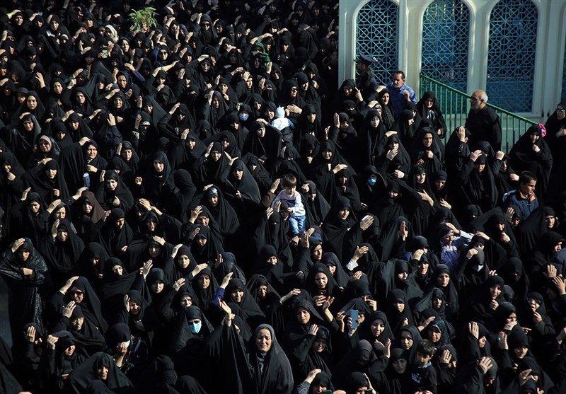 دسته عزاداری خادمان حضرت معصومه(س) + تصاویر