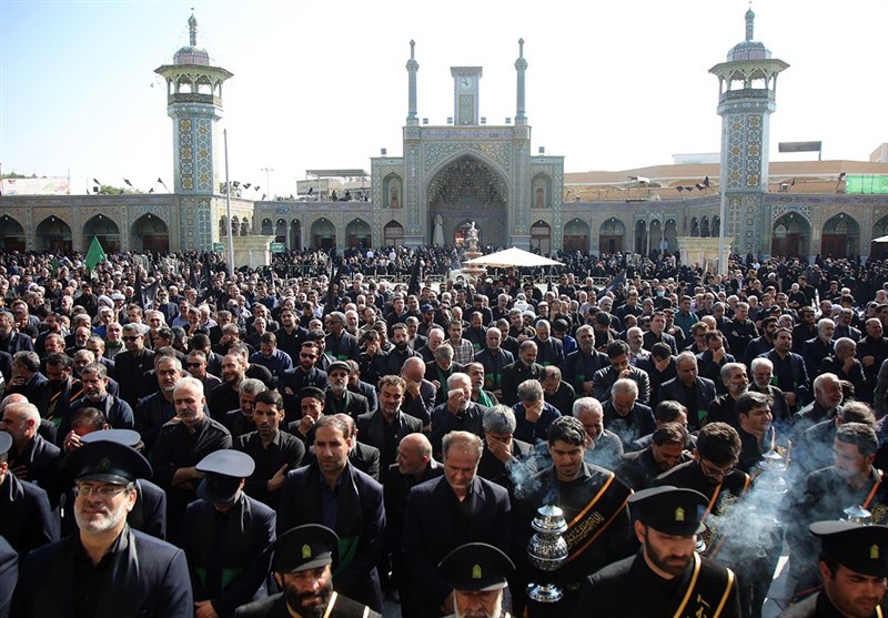 دسته عزاداری خادمان حضرت معصومه(س) + تصاویر