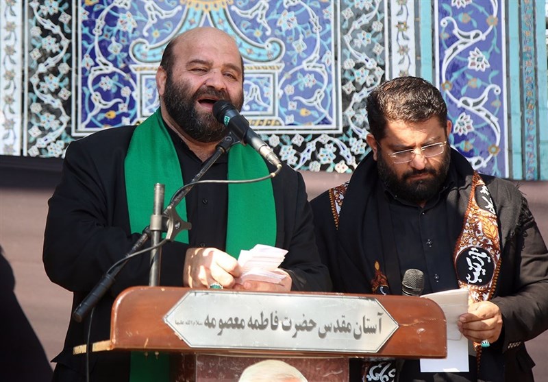 دسته عزاداری خادمان حضرت معصومه(س) + تصاویر