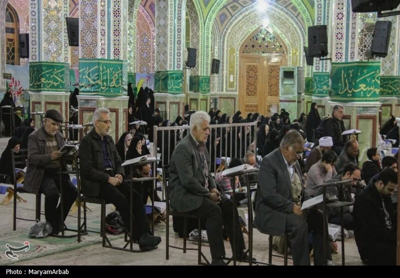 آیین جزءخوانی حرم هلال بن علی آران و بیدگل+تصویر