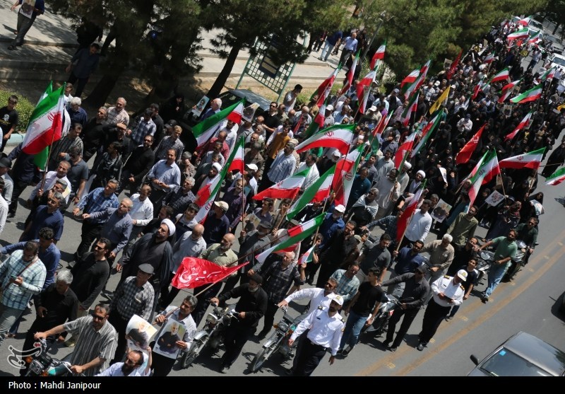 تجمع مردم اصفهان درمحکومیت جنایت رژیم صهیونسیتی+فیلم و تصویر