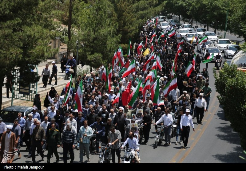 تجمع مردم اصفهان درمحکومیت جنایت رژیم صهیونسیتی+فیلم و تصویر