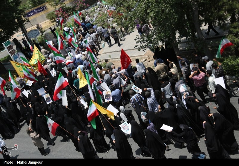 تجمع مردم اصفهان درمحکومیت جنایت رژیم صهیونسیتی+فیلم و تصویر