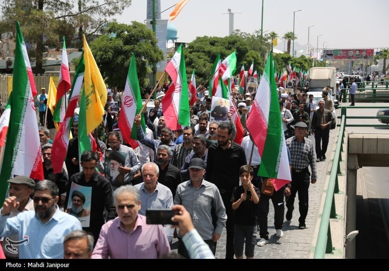 تجمع مردم اصفهان درمحکومیت جنایت رژیم صهیونسیتی+فیلم و تصویر